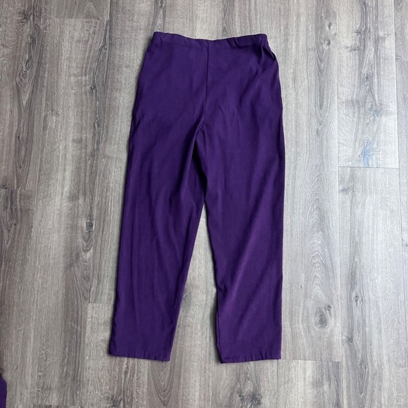 Bob Mackie Wearable Art Purple Firebird/Phoenix Embroidered Jacket and Pants Set - Picture 12 of 16